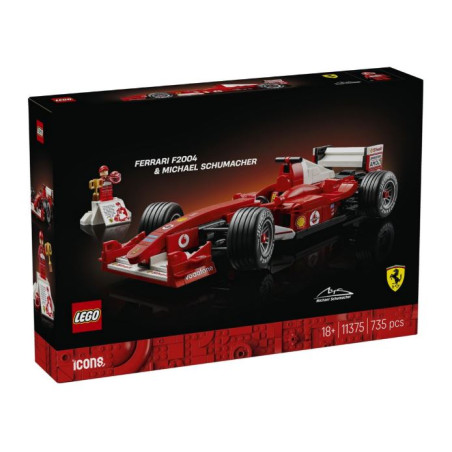 set di costruzione lego ferrari f2004 michael schumacher 735pz [11375]