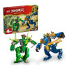 set di costruzione lego ninjago battaglia tra robot drago di jay