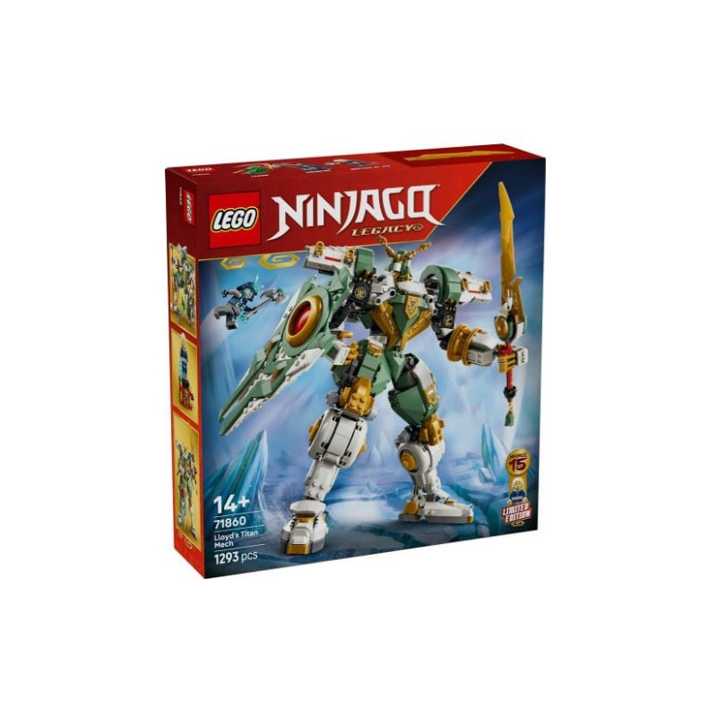 set di costruzione lego ninjago anniversario titan mech de lloyd