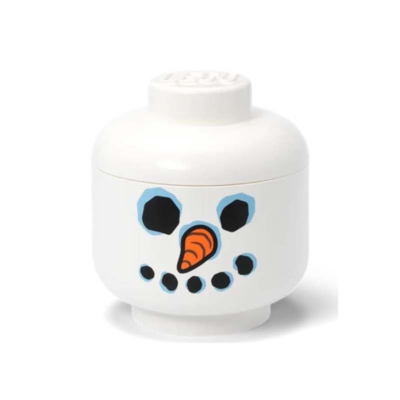 testa di contenitore room copenhagen lego l pupazzo di neve bianco