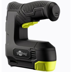 graffettatrice sparachiodi elettrica goobay a batteria 1500mah 2in1