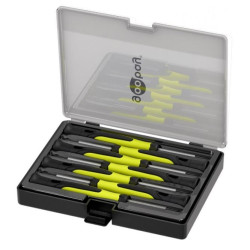 set di cacciaviti goobay precisione nero-giallo 7pz