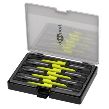 set di cacciaviti goobay precisione nero-giallo 7pz