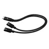 cavo usb-c i-tec audio/dati pd splitter 100w nero [c31dualsplittercblpd]