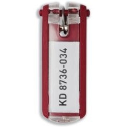 portachiavi durable 6 pz. key clip rosso [1957-03]