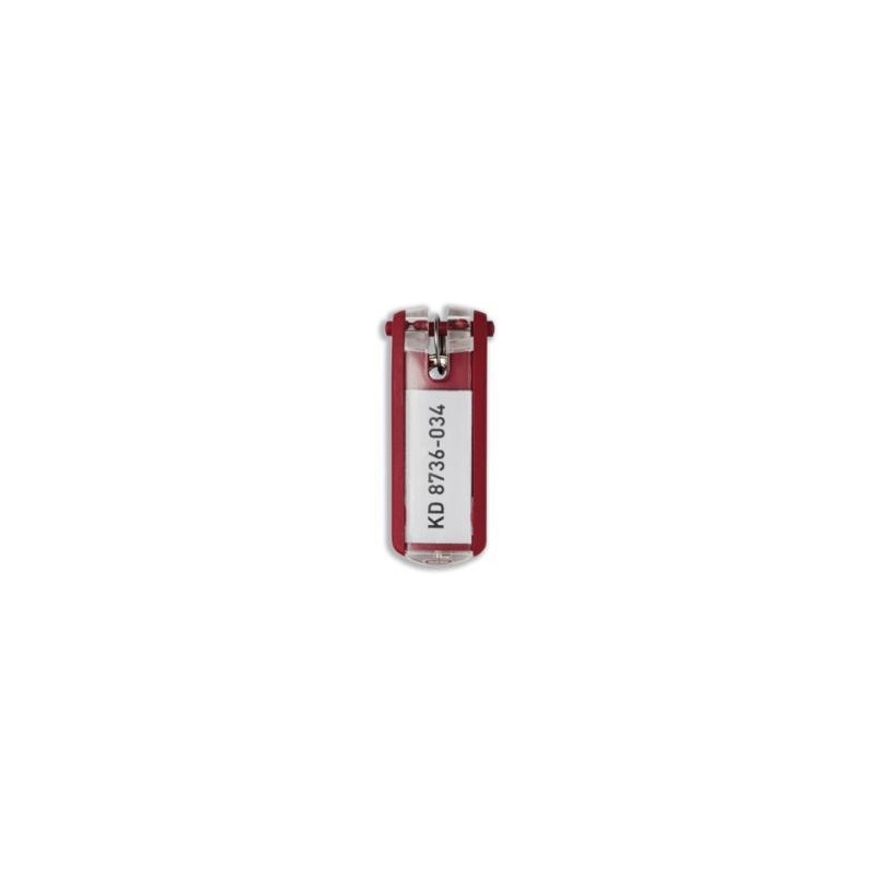 portachiavi durable 6 pz. key clip rosso [1957-03]