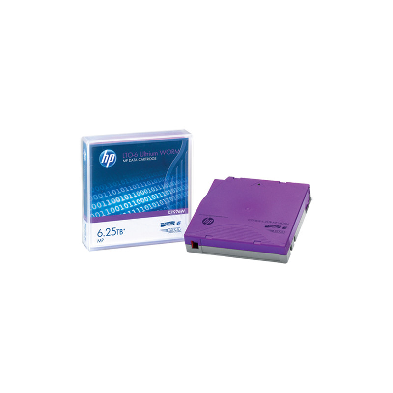 cartuccia dati hp c7976a lto6 ultrium 6,25tb worm [c7976w]