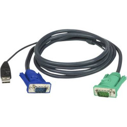 adattatore kvm [1x spina vga - 1x spina vga, spina a usb 2.0]