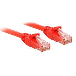 cavo di rete lindy cat.6 u/utp rosso 0.3m [48030]