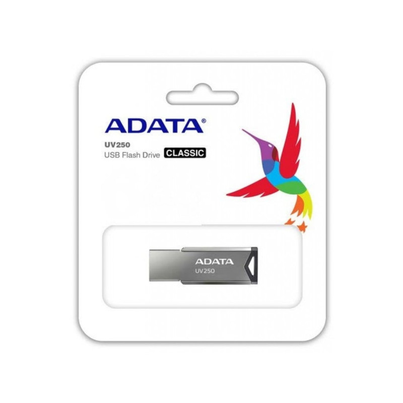 pen drive 32gb adata flash drive usb 2.0 grigio [auv250-32g-rbk]