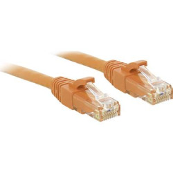 cavo di collegamento rete rj45 lindy cat 6 u/utp 0.5 m arancione