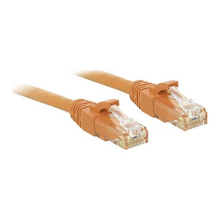 cavo di collegamento rete rj45 lindy cat 6 u/utp 0.5 m arancione