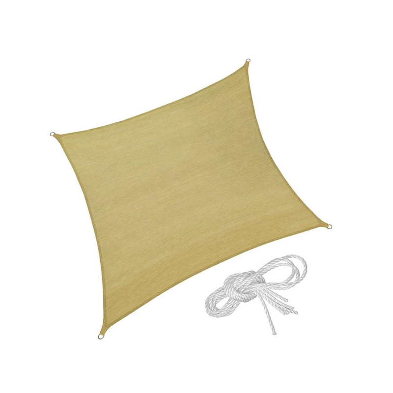 vela ombreggiante pe beige quadra 3x3 trex 08586