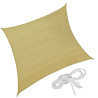 vela ombreggiante pe beige quadra 5x5 trex 08587