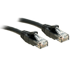 cavo di rete lindy u/utp cat.6, 0,5m nero [48076]