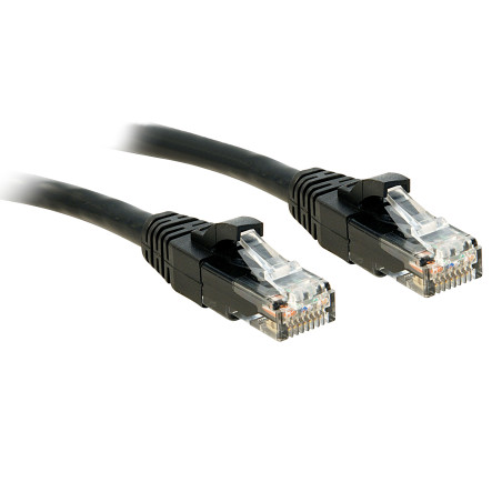 cavo di rete lindy u/utp cat.6, 0,5m nero [48076]