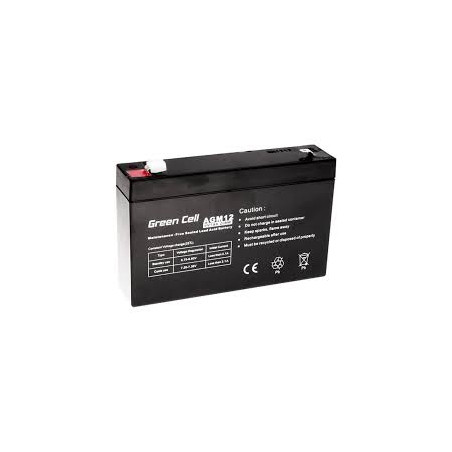 batteria gruppo di continuita' green cell agm 6v 7ah