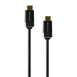 cavo audio/video belkin hdmi alta velocita' 2m nero/oro [hdmi0018g-2m]