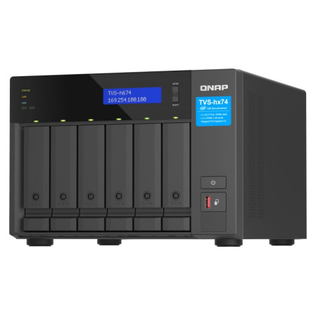 nas qnap tvs-h674 6-bay nero [tvs-h674-i3-16g]