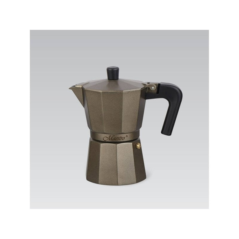 caffettiera maestro 6 tazze 350ml in alluminio marrone[mr-1666-6-brown]