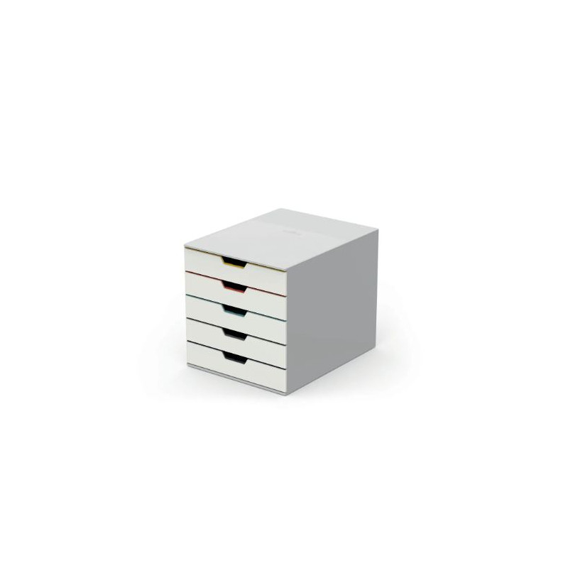 cassetiera durable varicolor mix 5 cassetti bianco/multicolore [762527]