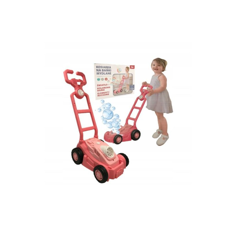giocattolo tagliaerba madej a bolle di sapone per bambino con liquido