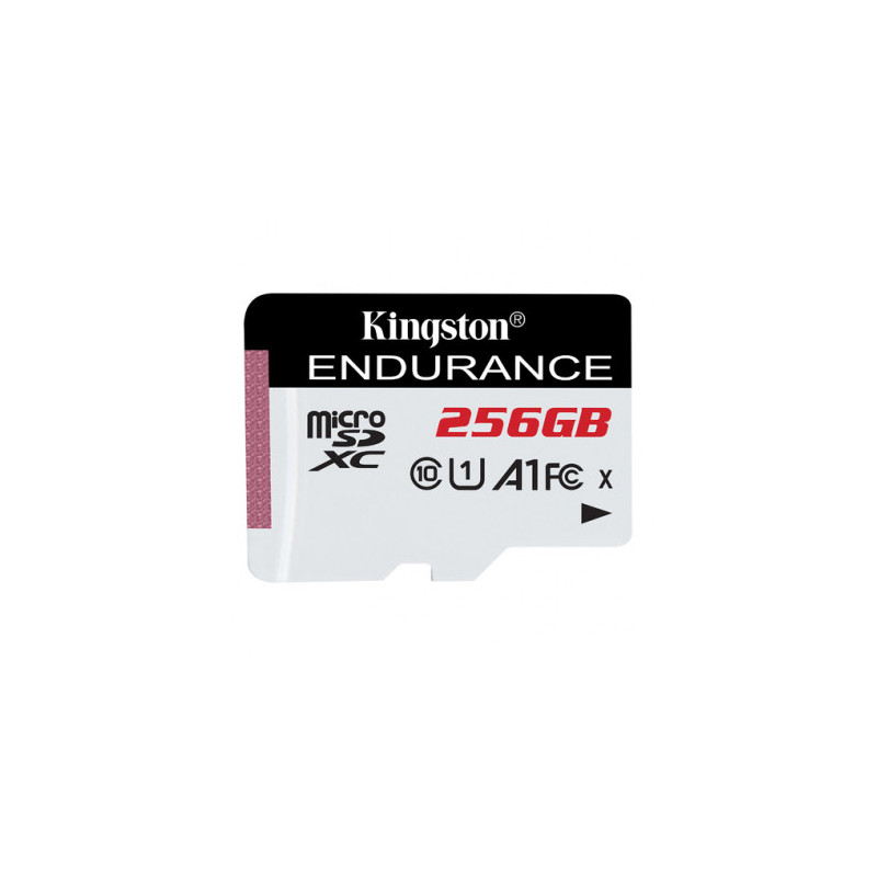 256gb scheda microsdxc kingston endurance 95/45mb/s classe 10 bianco