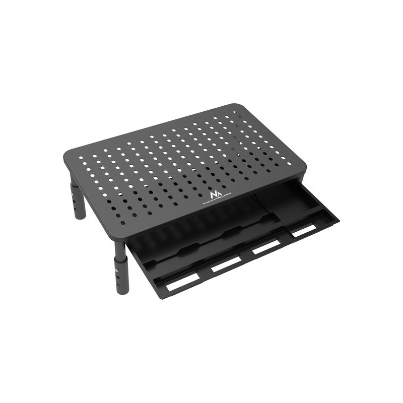 supporto per monitor/notebook maclean mc-946 con cassetto per