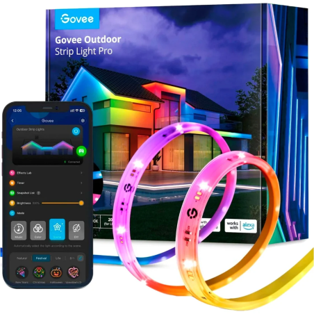 striscia luminosa govee led phantasy rgbicww 10m [h70a13d1]