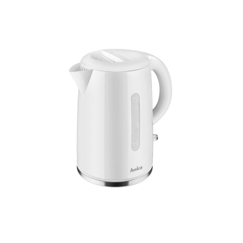 bollitore elettrico amica kf1001 1.7l/2200w bianco [hkamiczkf100100]