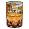cibo umido arquivet polpette di tacchino fresco per cani 400g