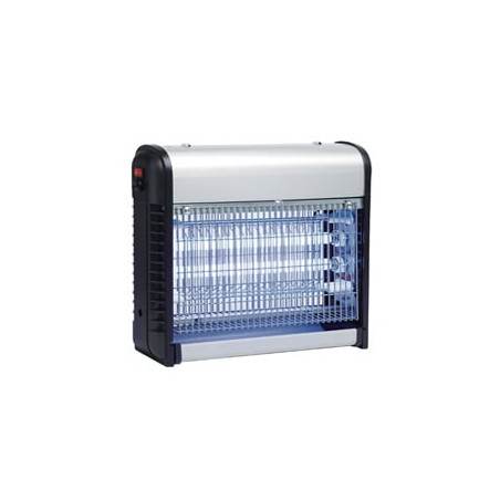 zanzariera cfg zanza zap 16 led fulmina insetti 18w nero/grigio [ez003]