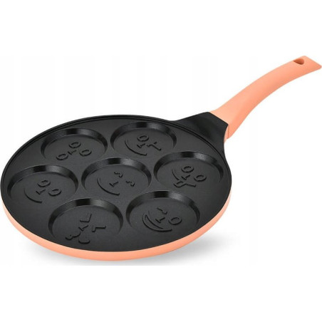 padella maestro smile per pancake in alluminio 26cm rosa [mr-1222-b]