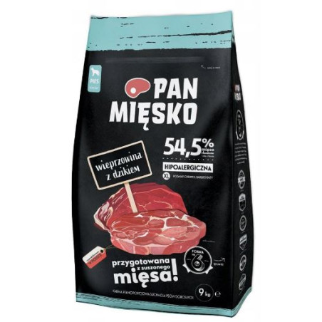 cibo secco pan miesko per cani adulti di taglia grande con cinghiale