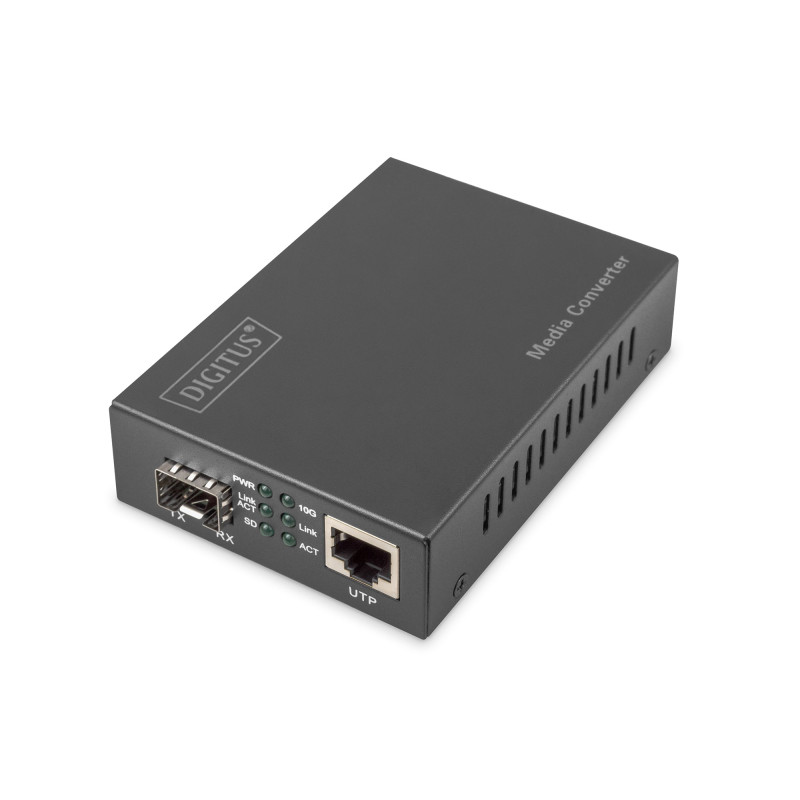 media converter digitus 10 gigabit ethernet - sfp supports 1-2.5g