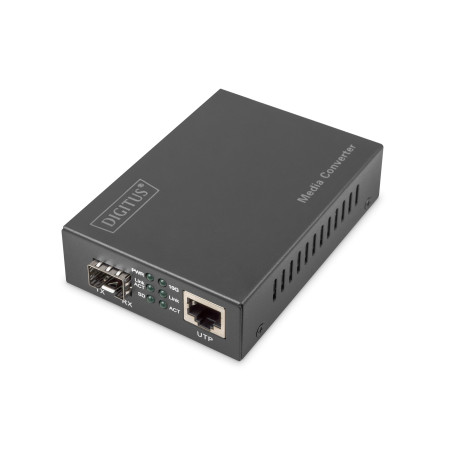 media converter digitus 10 gigabit ethernet - sfp supports 1-2.5g