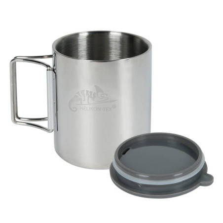 tazza termica helikon mug 250ml argento/nero [he.tk-tk1-ss-15]