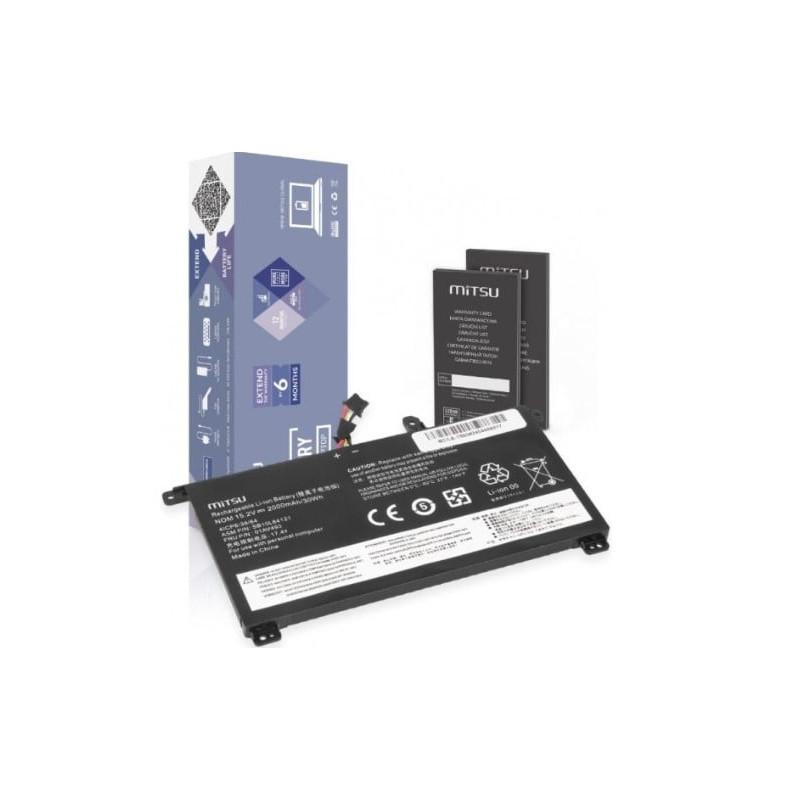 batteria notebook mitsu per lenovo think pad 2000mah 15,2v [azmitnblenovot5]