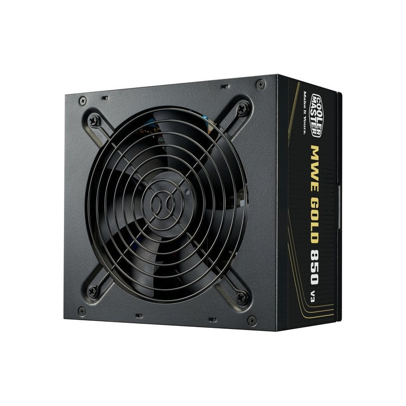 alimentatore 850w coolermaster mwe gold v3 80 plus gold nero [mpe-8506-acag-beu]