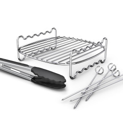 accessori per cottura philips hd9920/00 2livelli per airfryer acciaio