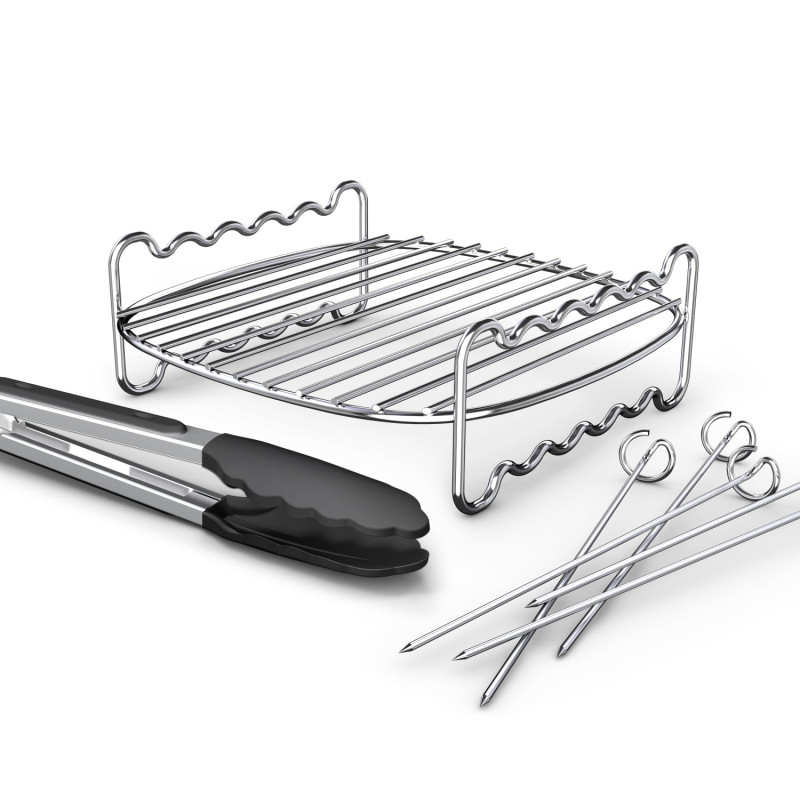 accessori per cottura philips hd9920/00 2livelli per airfryer acciaio