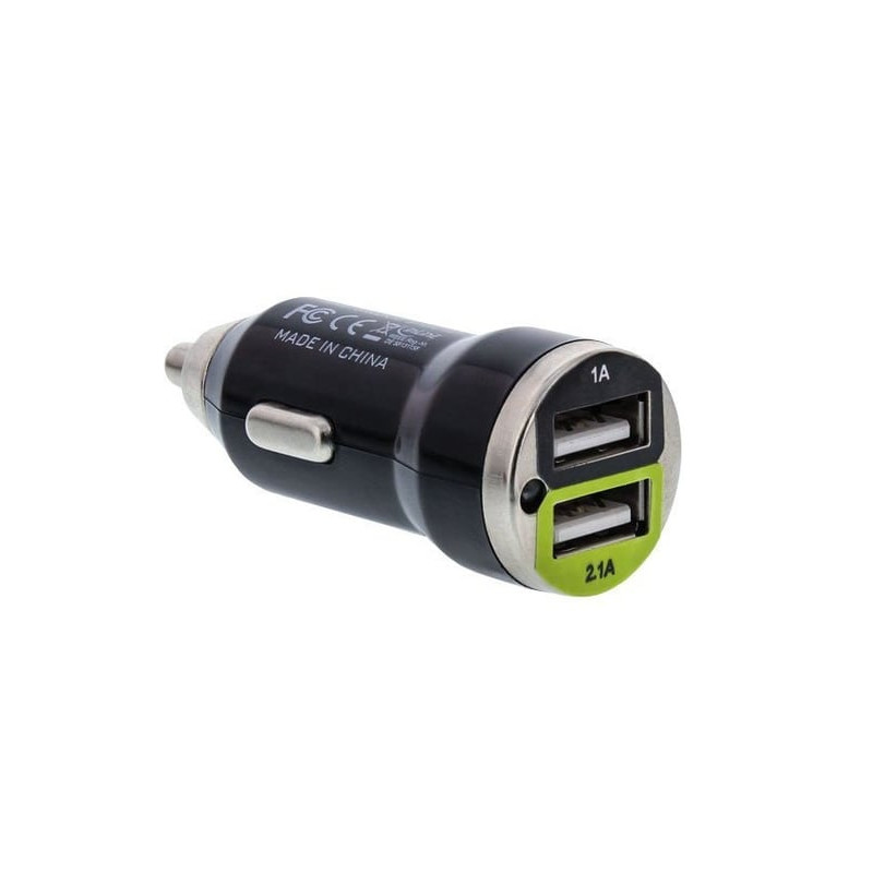 Alimentatore per auto inline usb in: 12/24v, out: usb 5v/2100ma 45x25mm,