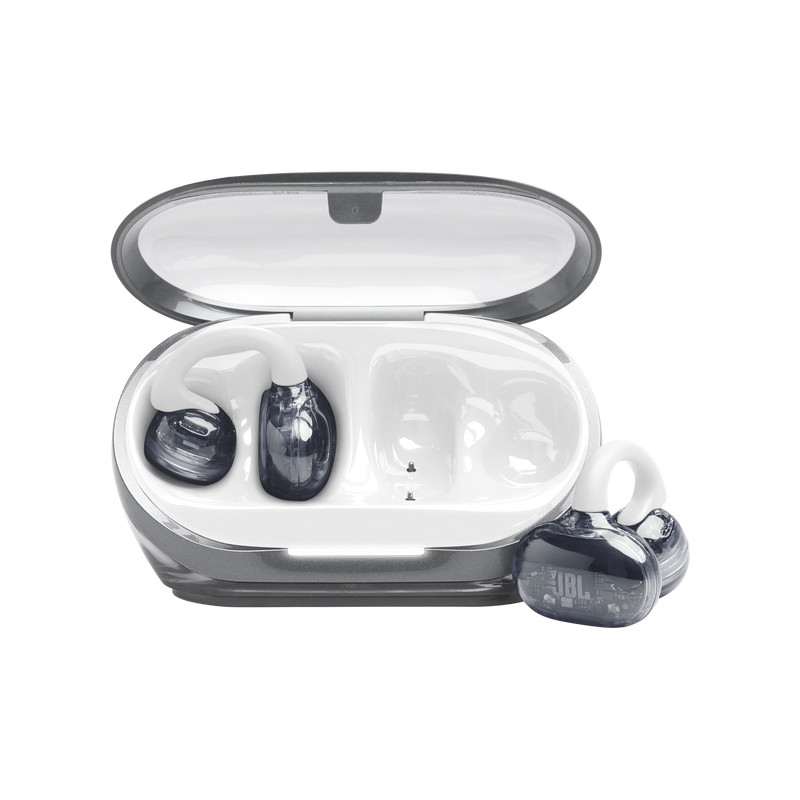 auricolari jbl soundgear clips tws/bluetooth con microfono bianco/grigio