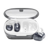auricolari jbl soundgear clips tws/bluetooth con microfono bianco/grigio