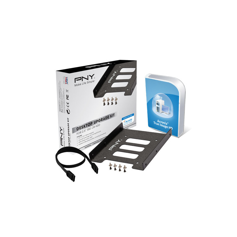 adattatore hard disk/ssd 2,5-3,5 pny upgrade kit [p-72002535-m-kit]