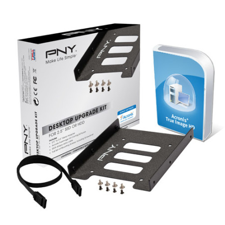 adattatore hard disk/ssd 2,5-3,5 pny upgrade kit [p-72002535-m-kit]