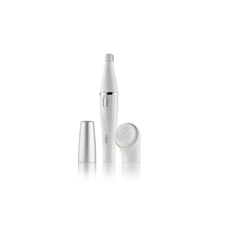epilatore viso braun facespa 810 a batterie bianco [097358]