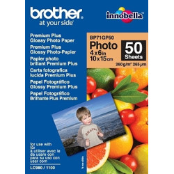 carta fotografica brother lucida 10 x 15cm [bp71gp50]