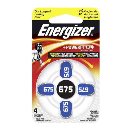 batteria a bottone za 675 zinco-aria energizer hearing aid pr44