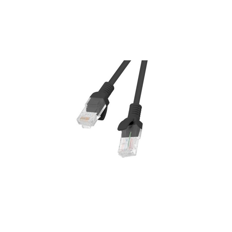 cavo di rete patch lanberg utp cat.5e 20m nero [pcu5-10cc-2000-bk]